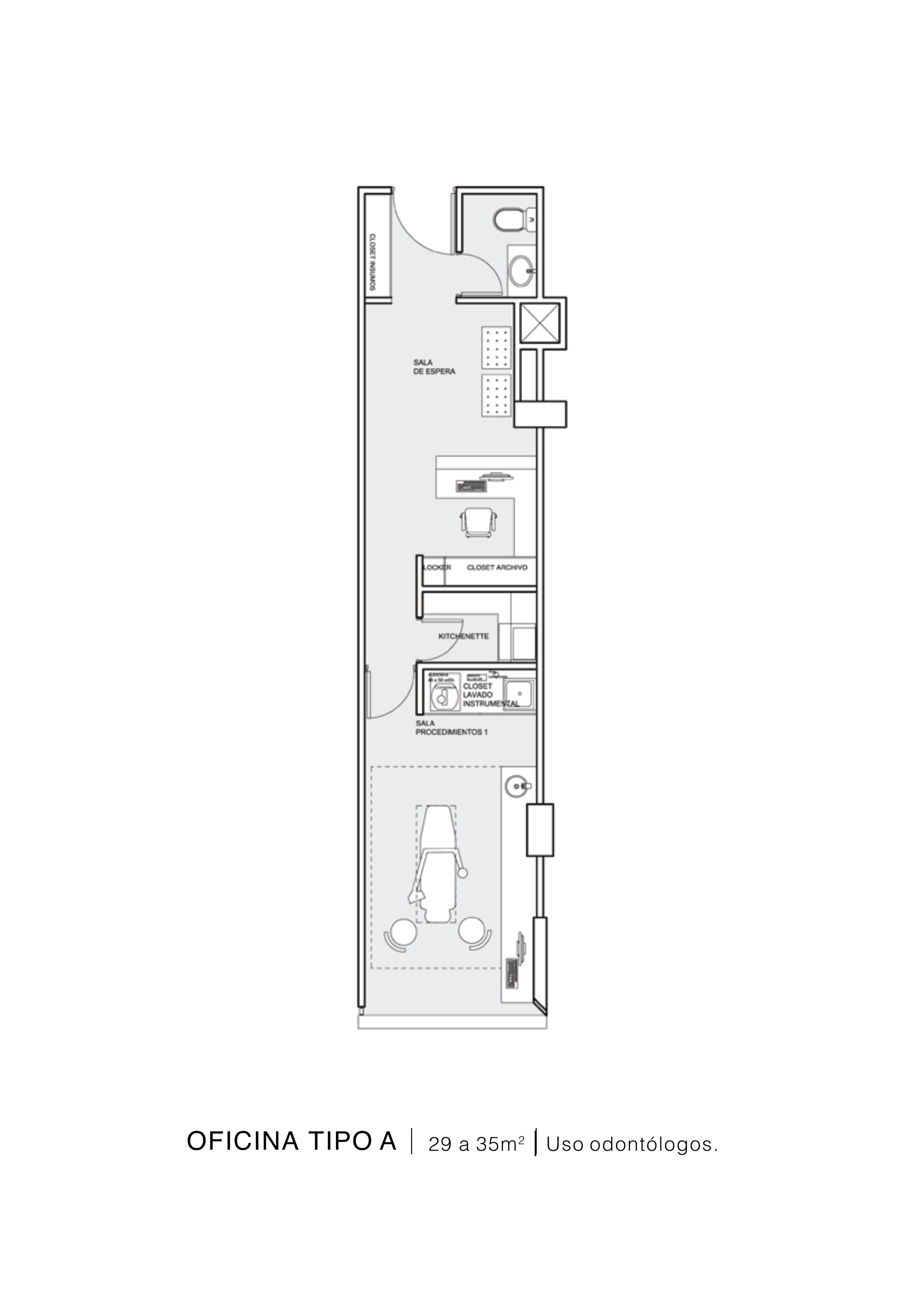 Plano Oficina Tipo A - Work Plaza